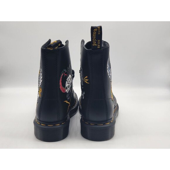 Dr. Martens 1460 Souvenir Embroidered Black Leather Boot 26929001 Men Size 5‎ main image 5